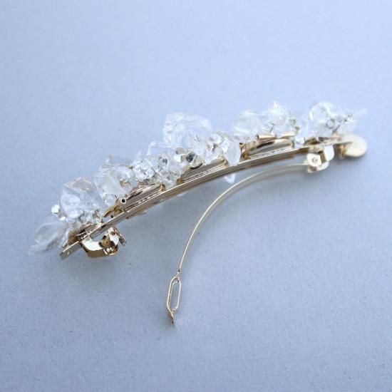 シルソワ cilsoie バレッタ Clear flower barrette（クリアフラワーバレッタ） - cilsoie