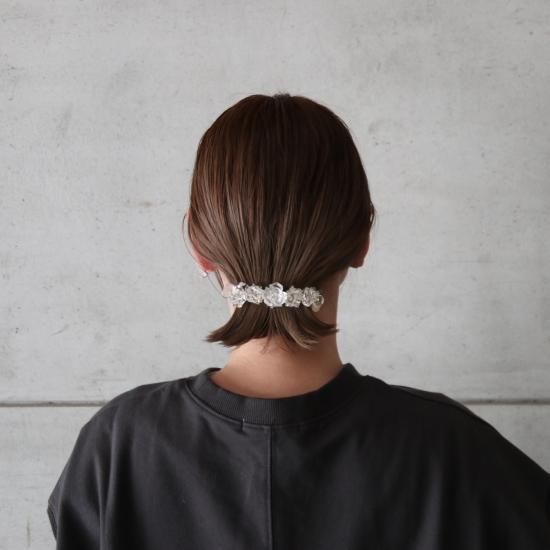 シルソワ　Cilsoie バレッタ Clear flower barrette（クリアフラワーバレッタ） - cilsoie