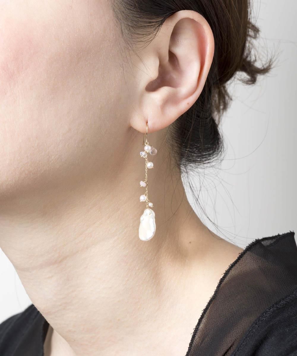 LADIES】Poppy Pearl Pierced earring / ポピー パール ピアス