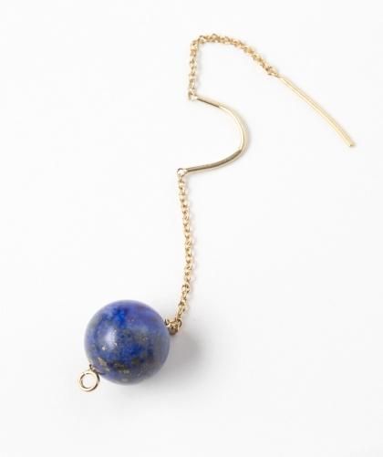 LADIESSwing Type Lapis lazuli Pierced Earring / ԥ饺 ԥ / Lan Vo