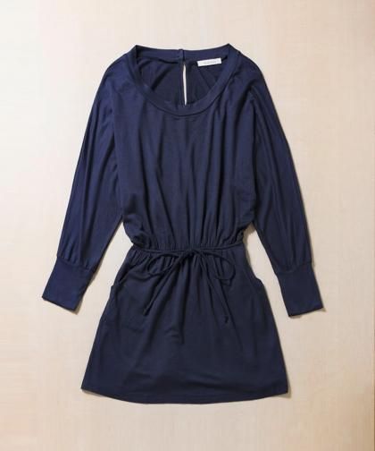 SALE50OFFۡLADIESNavy Long Sleeve Dressͥӡ󥰥꡼֥ԡ / ILLAILLA