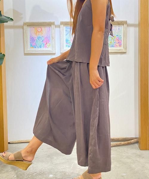 LADIESKnot Me Satin Top&pants Setƥ ȥåץѥĥå / ELLISON