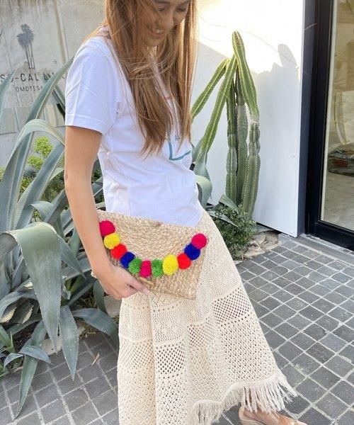 【SALE30%OFF】【LADIES】柄編みティアードスカート