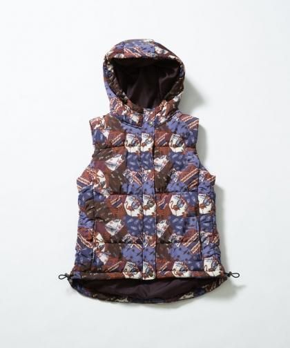 【SALE】【LADIES】中綿フード付ベスト