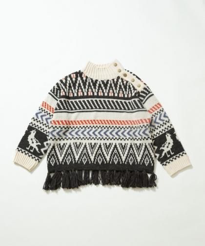 【SALE】【LADIES】フリンジ付プルオーバー