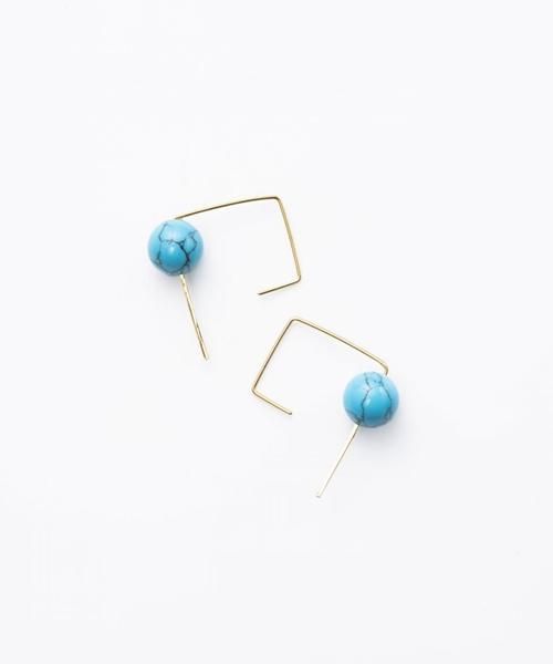 LADIESTurquoise  Pierced  Earring/ ԥ / Lan Vo