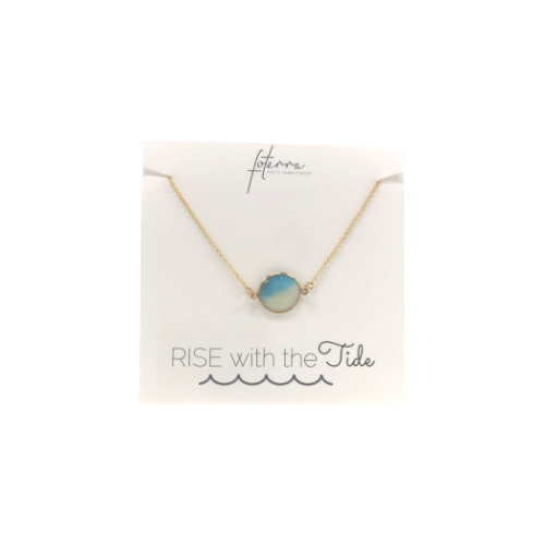  Foterra Jewelry ϥ磻γ򶻸˾Rise with the Tideץͥå쥹14kɥեɡ