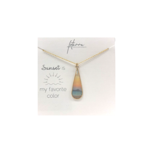  Foterra Jewelry ˥ϥ磻ͼSunset is my favorite colorץͥå쥹14kɥեɡ