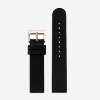 BLACK LEATHER 20mm (GOLD)