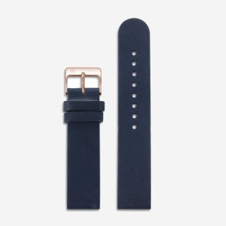 NAVY LEATHER 20mm (ROSEGOLD)