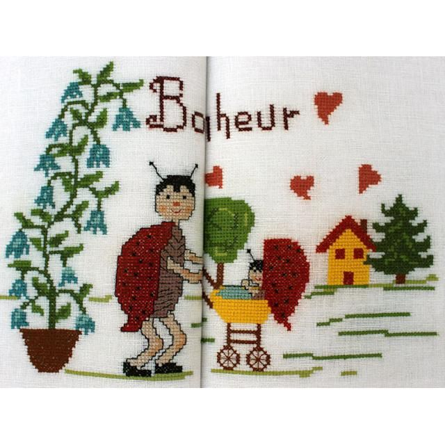 Tableaux pour mes enfants クロスステッチ洋書 子供のためのモチーフ ハードカバー