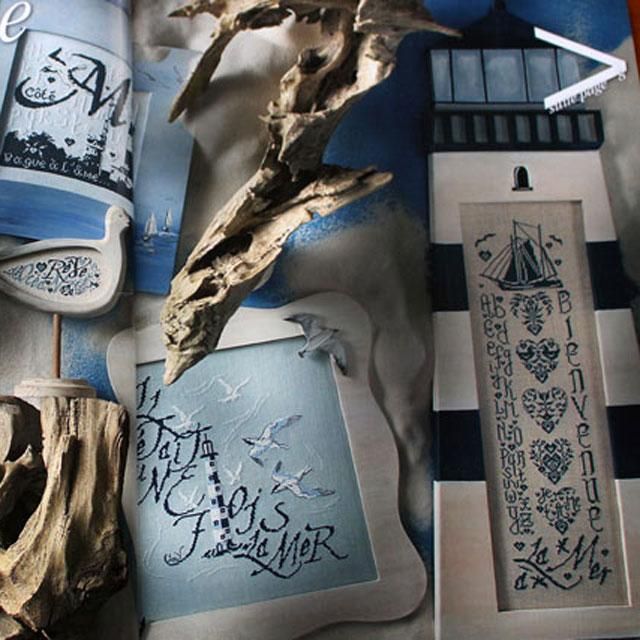 クロスステッチ図案集 「SI LA MER M'ÉTAIT COMPTÉE 」