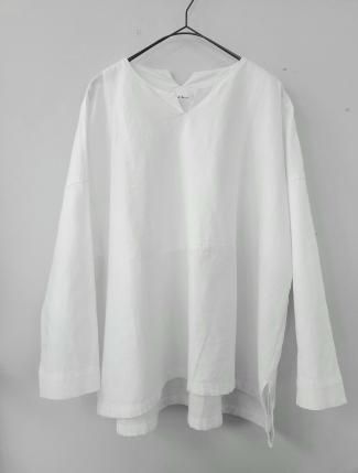 美品　Takeshi Kanda　定番人気　半袖　キーネック　トップス　すっきり キーネックタックスリーブトップス(カットソー・Tシャツ