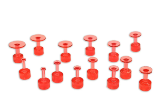 Round Variety Pack Dentless Red Dot Glue Tab14