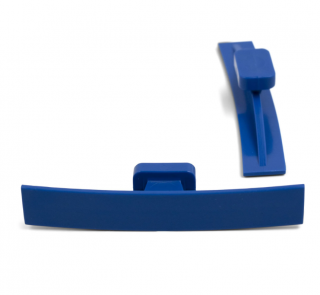 Dead Center® 85 x 14 mm Blue Curved Crease Glue Tabs (5 Pack)