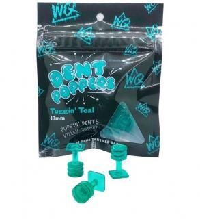 Tuggin teal 13mm Dent Poppers glue tab(10)