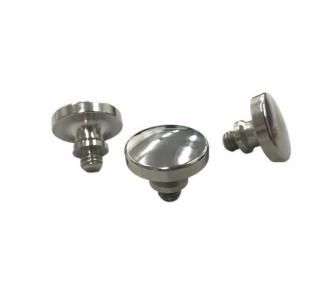Stainless flat dome tip