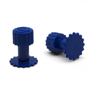 KECO Dead Center Gear Tab 17 mm Blue Finishing Glue Tabs (5 Pack)