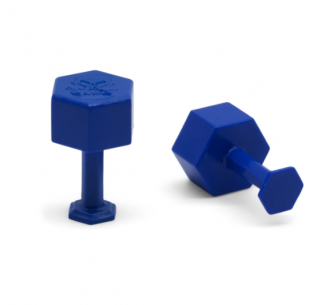 Dent Reaper Dead Center 8 mm Blue Hex Tabs (10 Tabs)