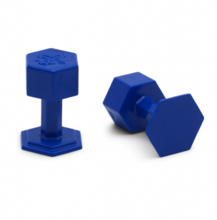 Dent Reaper Dead Center 16 mm Blue Hex Tabs (10 Tabs)