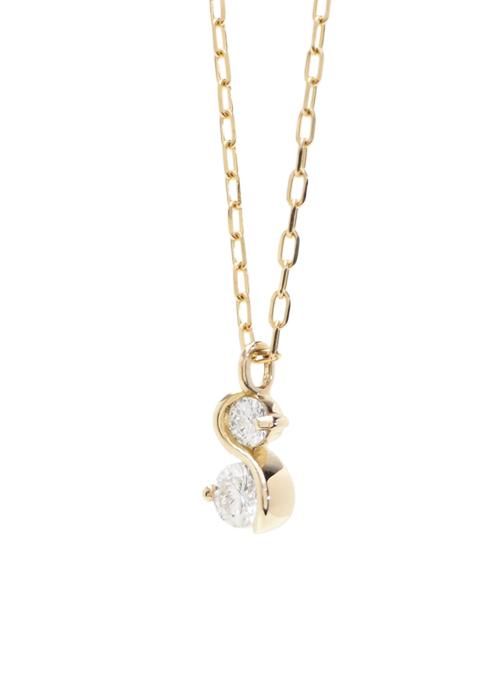 K10YG 誕生石ネックレス「4月 ダイヤモンド」 - アクセサリーブランド K10YG 誕生石ネックレス「4月 ダイヤモンド」 - アクセサリーブランド