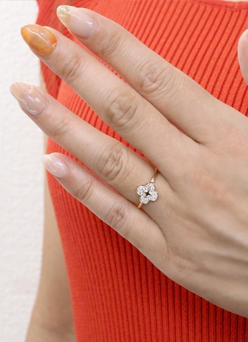 K18PG ダイヤモンド0.16ct リング | Hana・ミモザ - 【ジュエル K18PG ダイヤモンド0.16ct リング | Hana・ミモザ - 【ジュエル