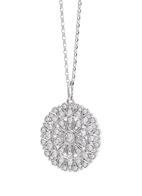 K18WG ダイヤモンド1.260ct ネックレス 【Hana】 | 洗練されたデザイン