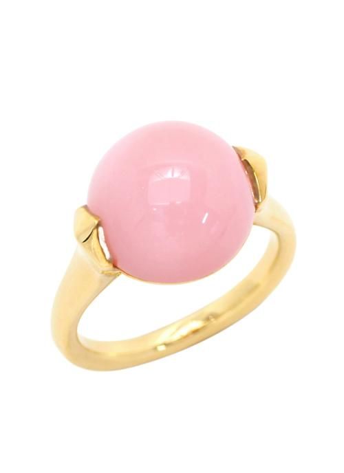 ピンクオパール オーストラリア産ピンクオパール ペアシェイプ カボション18