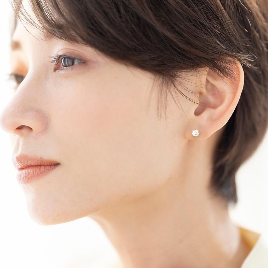 合計0.805カラット　一粒ダイヤピアス　ペア　0.805ct　フルミヤ 合計0.805カラット 一粒ダイヤピアス ペア 0.805ct フルミヤ - メルカリ