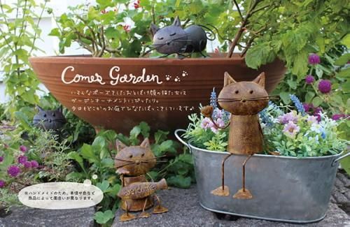 Decole カムズガーデン 腰掛けねこ 猫雑貨の店 犬家猫八