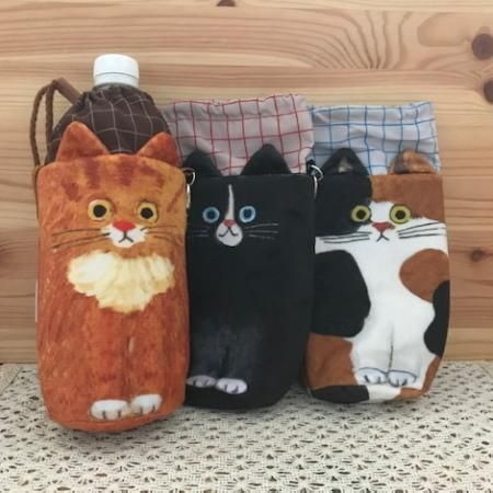 Ecoute Minetteシリーズ ボトルホルダー3種 猫雑貨の店 犬家猫八