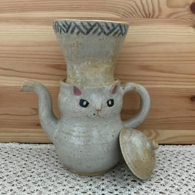 泰木窯 ネコ型ドリッパーポット 猫雑貨の店 犬家猫八