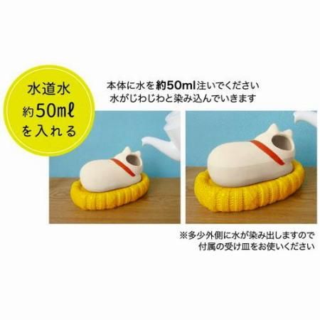 DECOLE】concombre しっとり壺 すやすや三毛猫 - 猫雑貨の店【犬