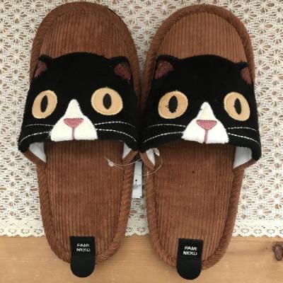 ファミネコスリッパ 猫雑貨の店 犬家猫八 ファミネコスリッパ 猫雑貨の店 犬家猫八