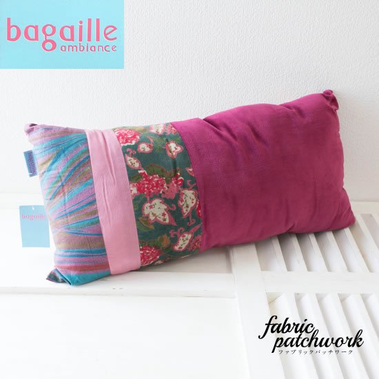 バガイユクッション Bagaille GT686 60cm*30cm - fabric patchwork 