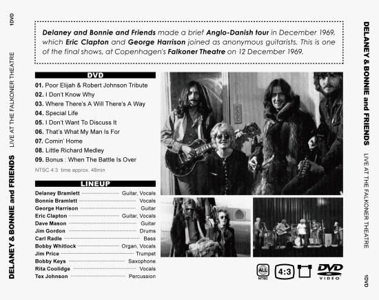DELANEY & BONNIE / LIVE AT FALKONER THEATRE (1DVD-R) - STRANGELOVE