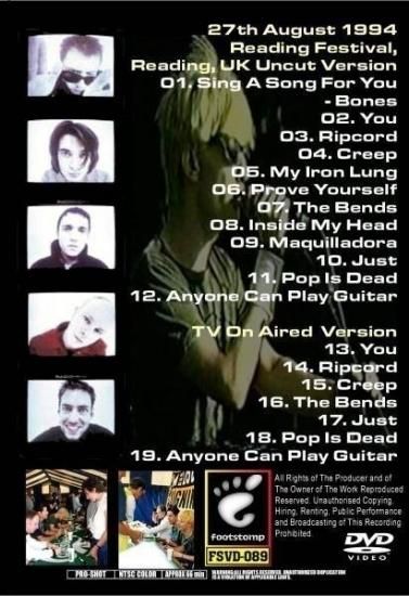 RADIOHEAD / READING FESTIVAL 1994