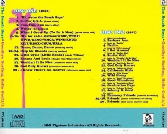 豪華 BEACH BOYS / GOODBYE SURFING,HELLO GOD! 洋楽