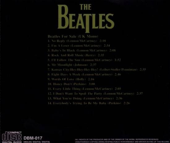 BEATLES / FOR SALE (UK MONO)