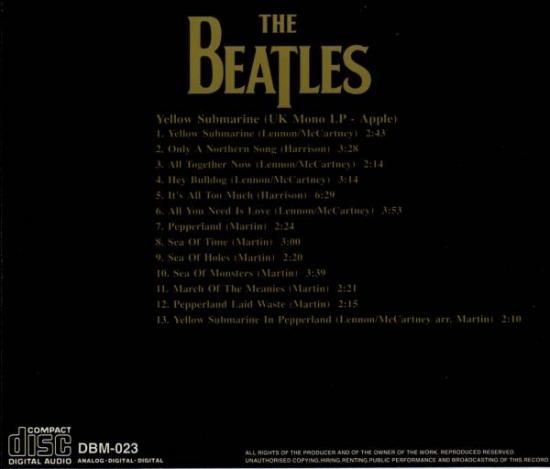 BEATLES / YELLOW SUBMARINE (MONO) BEATLES / YELLOW SUBMARINE (MONO)