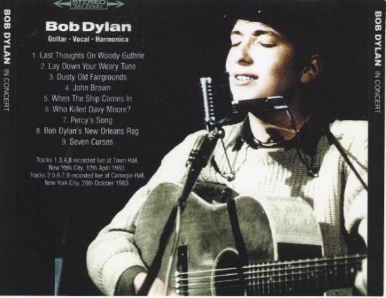 週間売れ筋 BOB DYLAN / IN CONCERT 洋楽
