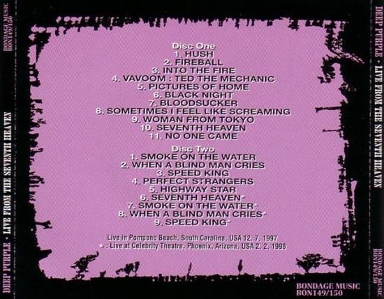 DEEP PURPLE／LIVE FROM THE SEVEN HEAVEN (2CD) - STRANGELOVE RECORDS
