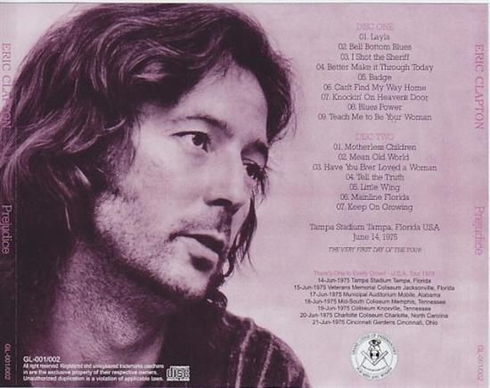ERIC CLAPTON／PREJUDICE (新品輸入プレス2CD) - STRANGELOVE