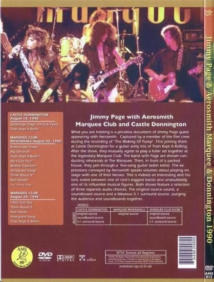 ✨️レア中古✨️#AEROSMITH with Jimmy Page DVD JIMMY PAGE & AEROSMITH / MARQUEE CLUB &CASTLE DONNIGTON 1990