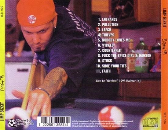 LIMP BIZKIT/THE OZZFEST 98 - STRANGELOVE RECORDS LIMP BIZKIT/THE OZZFEST 98 - STRANGELOVE RECORDS
