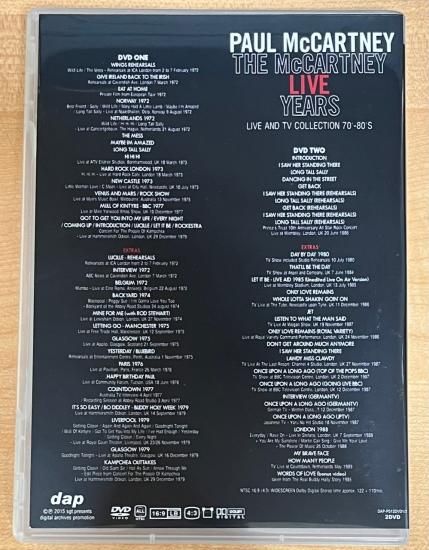 PAUL McCARTNEY / THE McCARTNEY LIVE YEARS