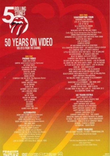 ROLLING STONES / 50 YEARS ON VIDEO RED