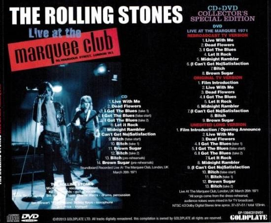 ROLLING STONES / LIVE AT MARQUEE ROLLING STONES / LIVE AT MARQUEE