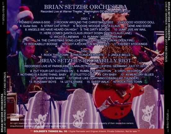 BRIAN SETZER ORCHESTRA / LIVE AT WARNER THEATER BRIAN SETZER ORCHESTRA / LIVE AT WARNER THEATER