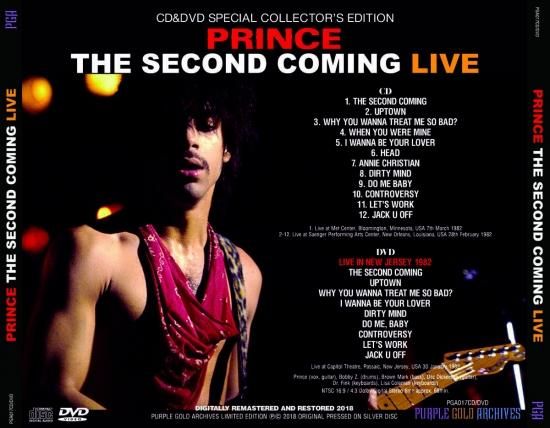 PRINCE / THE SECOND COMING LIVE : CD&DVD COLLECTOR'S EDITION